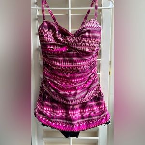Gottex Swimdress: Profile by Gottex Hot Pink Swimdress, Size 10